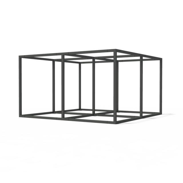 Vier Kuben - Ganzstahlausführung